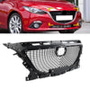 Mazda 3 Axela Diamond Style Front Middle Bumper Mesh Grille (2014-2016)