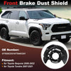 Toyota Sequoia Front Left & Right Brake Dust Shields (2008)