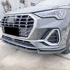 Audi Q3 F3 Sline Front Spoiler Lip Splitter Kit (2019-2024)