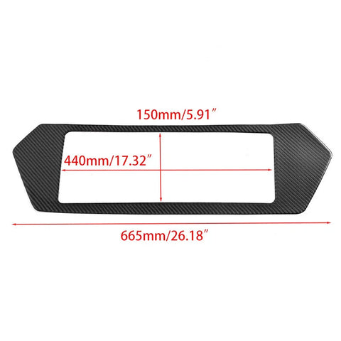 Corvette C8 Carbon Fiber Rear License Plate Frame Trim (2020-2024)