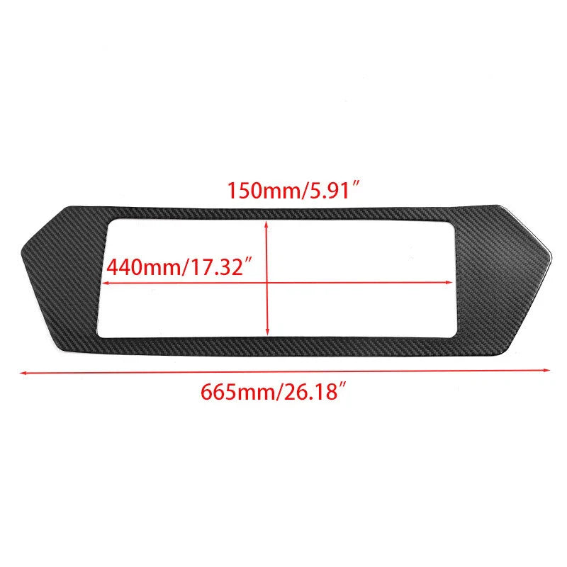 Corvette C8 Carbon Fiber Rear License Plate Frame Trim (2020-2024)