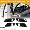Toyota Crown Carbon Fiber Black Interior Door Handle Bowl Cover Trim (23-24)