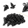 Nissan Fender 100 x 8mm Black Hole Plastic Rivets