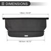Mitsubishi Outlander 2008-2012 Black Carbon Fiber Retractable Cargo Cover