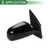 Toyota RAV4 Right Side Door Mirror Manual Folding Gloss Black (2009-2012)