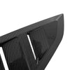 2024-2025 Ford Mustang GT 2x Carbon Style Rear Window Louver Covers Sun Shades