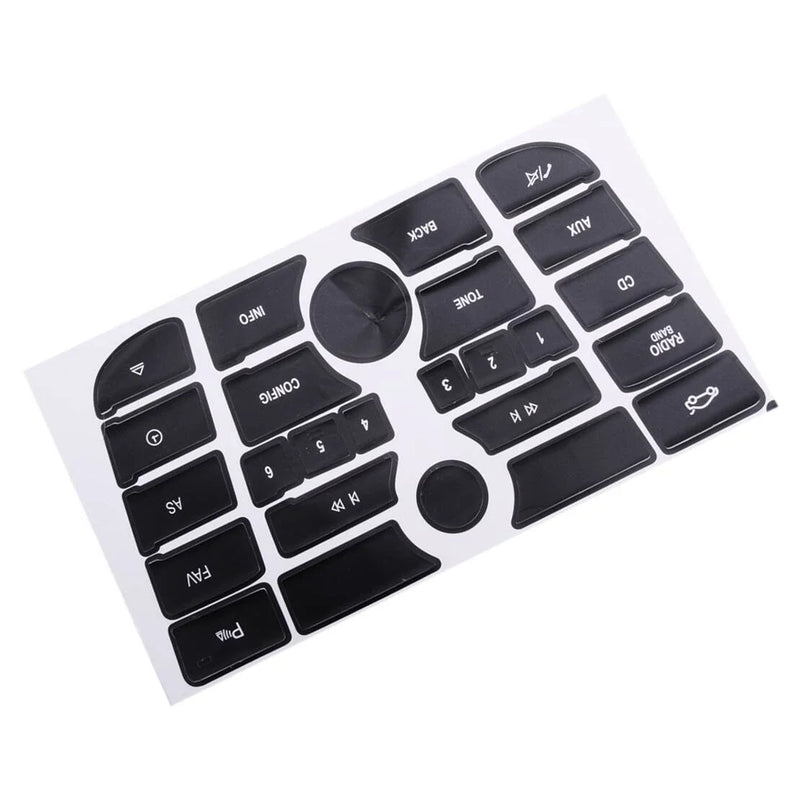 Opel Astra J Car Radio Stereo Button Repair Decal Set (2010-2015)