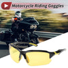 Motorcycle Motorcycle Riding Goggles Yellow Lens Black Frame Tri-acetel PC