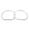 Harley Street Glide 4 x Chrome Gauge Bezel Kit (2014 - present)