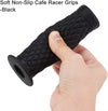 Motorcycle Cafe Racer Dirt Bike ATV 22mm Black Gel Handlebar Grips