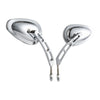 Harley Street Glide Sportster Dyna Softail 8mm Chrome Rear-View Mirrors