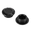 Yamaha YZF R3 R25 MT-03 MT-25 Frame Plugs 2 x Black Covers (2015-2023)