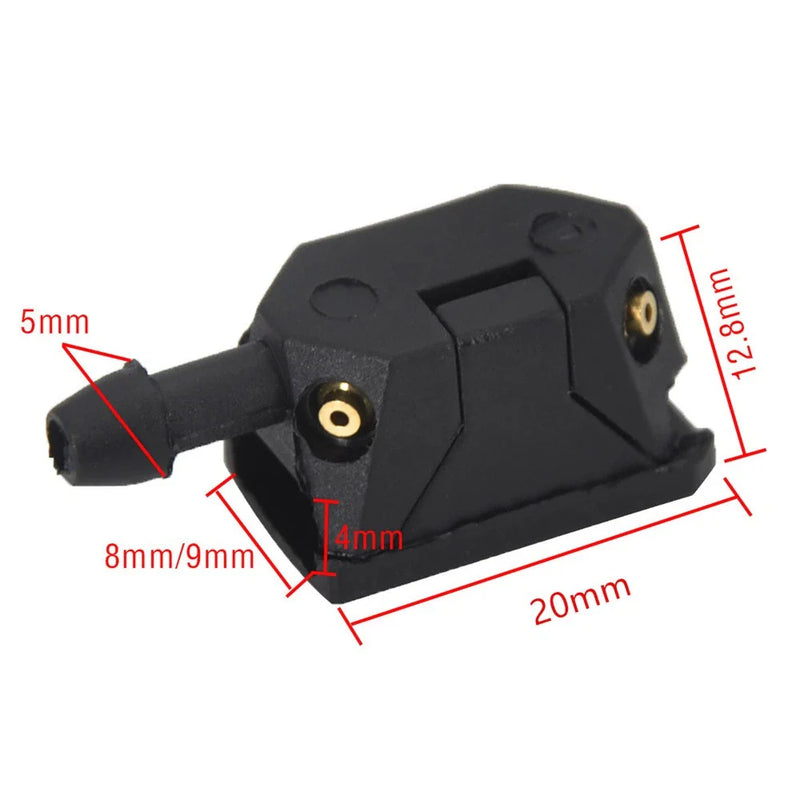 Car Windscreen Wiper Arm Washer Nozzle Jet (9mm/8mm Width, 4mm Thickness)