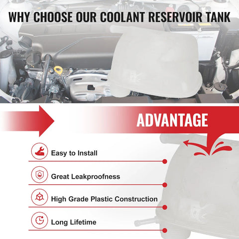 VW Golf I II 1.6 1.8 GTI Coolant Expansion Tank (1983-1992)