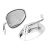Make & Model 2 x 10mm Chrome Thread Oval Side Mirrors