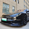 Tesla Model S (2021-2024) Black Bumper Splitter Lip