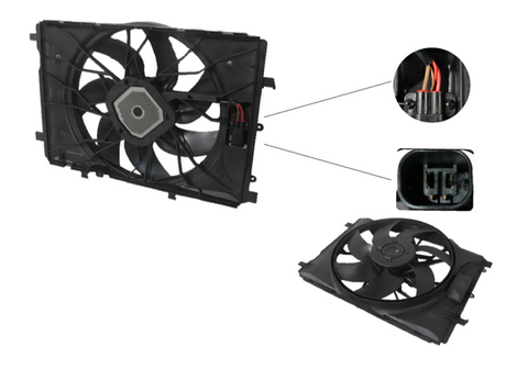 Radiator FAN FOR Mercedes Benz C-Class W204 2007-Onwards