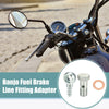 1 Set 12mm ID 7.7mm OD M12x1.25 Motorcycle Fitting Adapter with Washers