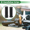 Motorcycle 7/8" 22mm Hand Grips Cover Kit TPU Black
