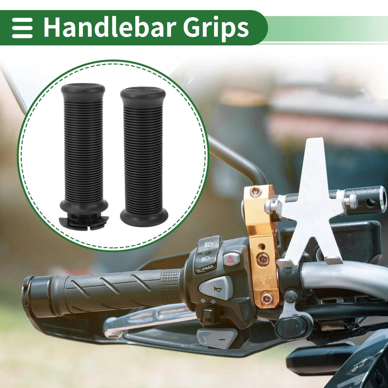 Motorcycle 7/8" 22mm Hand Grips Cover Kit TPU Black