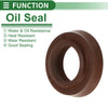 Oil Seal 12.5x20.5x4.5mm Seal Ring Rotary Shaft FKM Rubber 5 Pcs