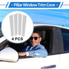 Porsche Panamera (2017-2021) Silver Tone 4 Pcs Door Pillar Window Trim