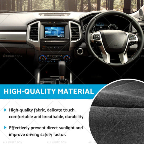 Ford Ranger Wildtrak Raptor Dash Cover Mat (2011-2023)