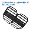 BMW 4 Series G22 (2021-2023) Black Double Slat Front Upper Bumper Grille