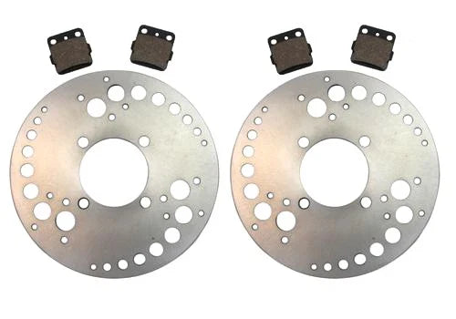 Yamaha Grizzly 600 2 x Front Disc Brake Rotors & Semi-Metallic Brake Pads