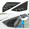 Ford Focus ST RS MK3 ABS Black Window Louvers Vent Cover (2012–2018)