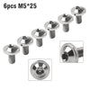 Bike Motorcycle 6 x M5x25mm Titanium Alloy Torx Head Bolts