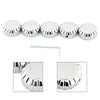 Honda GL1500 Goldwing 5Pcs Chrome Aluminum Radio Knobs (1988-2000)