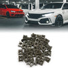 Motorcycle 50 x U Nuts / M6x1.0 / Dark Green Fairing Clip Speed Fastener