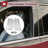 Ford Taurus (2010-2020) Silver Tone 6 Pcs Door Pillar Window Trim