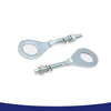 Motorcycle Universal 4 x 18mm Dia Metal Chain Axle Adjuster Tensioner
