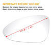 Porsche Panamera Left Side White Mirror Glass w/ Back Heated (2016-2020)