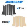 Mitsubishi Xpander 6 Pcs Door Pillar Window Trim Carbon Fiber (2018-2023)