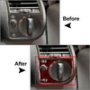 BMW 3 Series Wood Red Headlight Switch Knob Cover Trim (1991-1999)