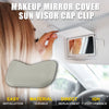 Nissan Rogue Gray 1 Set Makeup Mirror Cover Sun Visor Cap Clip