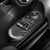 Mini Cooper F56 Car Carbon Fiber Interior Door Handle Switch Cover Trim Fit