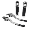 Suzuki TL1000R Folding Extendable Brake Clutch Levers & Handlebar Grips (1998-2003)