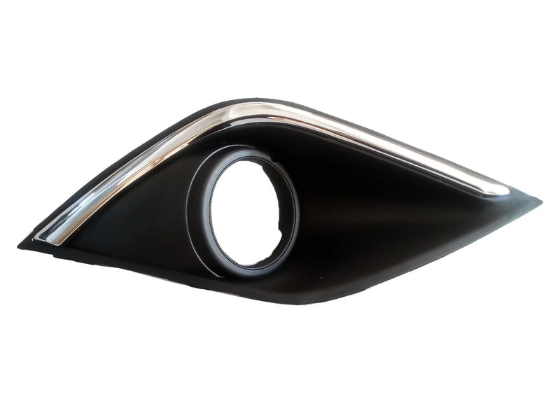 Aftermarket Right Front Bar Grille with Fog Light Mount & Chrome Trim