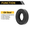 Car Oil Seal Rotary Shaft Seal NBR Rubber 25x52x12mm Black 5 Pcs