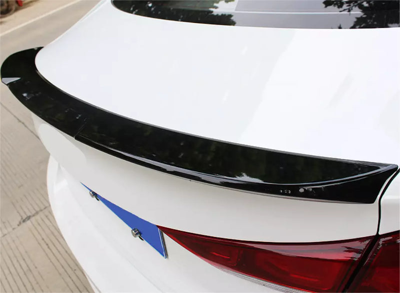 Hyundai Elantra Sedan Rear Spoiler Wing H Style Glossy Black (2017-2018)