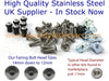 Yamaha Fazer FZS1000 Stainless Front Windscreen Fairing Bolts (2001–2005)