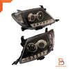 Toyota Hilux MK6 Eagle Eyes LED Projector Headlight Black Housing (05-11)