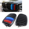 BMW X5 X6 E70 E71 (2007-2013) Black M-Color Front Bumper Upper Mesh Grille