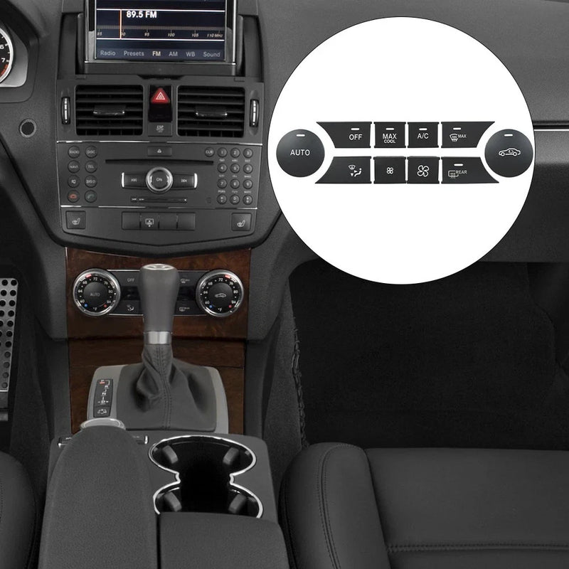 Mercedes C GLK Direct LHD AC Climate Control Switch Button (2008–2015)