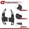 Ford Mustang Black Plastic Steering Wheel Paddles (2015-2023)