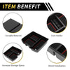 Chevy Silverado 1500, GMC Sierra Black Red Center Console Organizer Tray